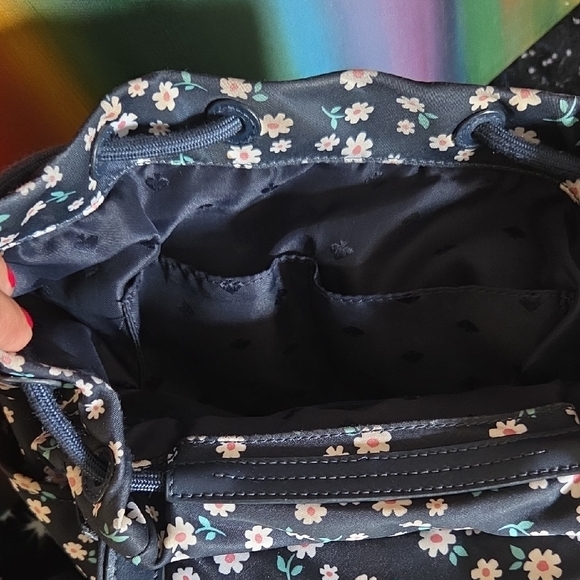 Kate Spade Navy and White Daisy Backpack - Picture 9 of 14